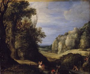 Paisaje con Latona y los campesinos licios