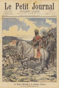 El Negus Menelik en la batalla de Adwa