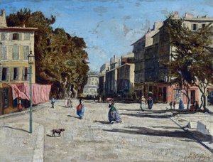 La Canebière, vista de los alamedas de Meilhan de Paul Camille Guigou