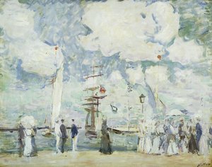 Entrada del puerto en Deauville de Paul Cesar Helleu