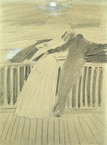 Jeanne Hugo y Jean Charcot en Hauteville House, Guernsey