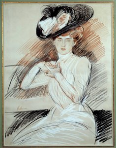 Madame Helleu. Dibujo de Paul Helleu (1859-1927), siglo XX. Bayona, Museo Bonnat de Paul Cesar Helleu