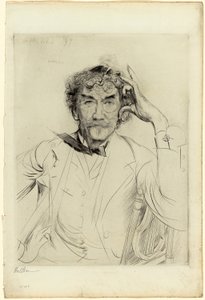 Retrato de James McNeill Whistler de Paul Cesar Helleu