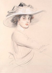 Retrato de una mujer de Paul Cesar Helleu