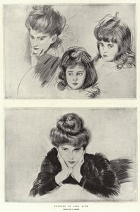 Estudios de la vida de una niña