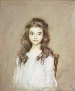 La hija de la marquesa de Elbe, c.1901 de Paul Cesar Helleu
