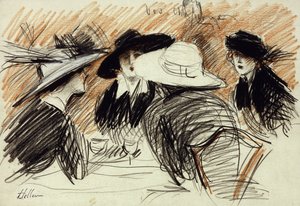 Vos Chapeux: Damas en el Ritz, Nueva York de Paul Cesar Helleu