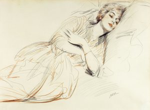 Mujer reclinada de Paul Cesar Helleu