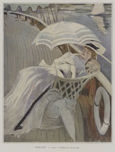 Bajo la sombrilla blanca de Paul Cesar after Helleu