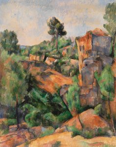Cantera de Bibemus, c.1895 de Paul Cézanne