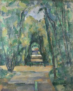 Avenida en Chantilly. Pintura de Paul Cézanne de Paul Cézanne