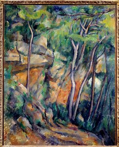 En el parque del castillo negro. Pintura de Paul Cézanne de Paul Cézanne