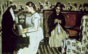 Niña en el Piano (Obertura de Tannhäuser) de Paul Cézanne