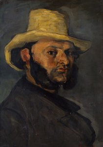 Gustave Boyer con un Sombrero de Paja de Paul Cézanne