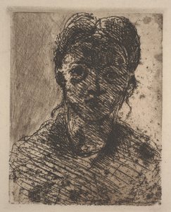 Cabeza de una niña de Paul Cézanne