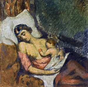 Hortense amamantando a Paul de Paul Cézanne
