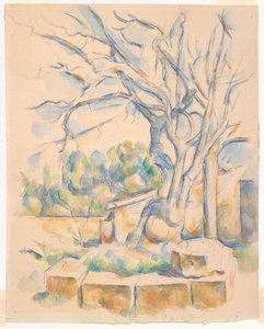 Pistachero en Château Noir de Paul Cézanne