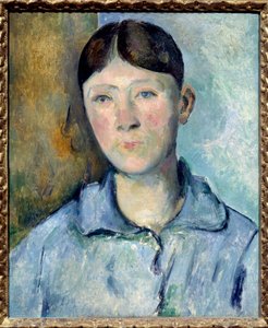 Retrato de Madame Cézanne (nacida Hortense Fiquet) de Paul Cézanne