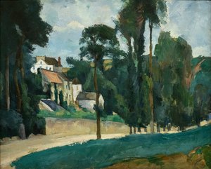 Carretera en Pontoise (Clos des Mathurins) de Paul Cézanne