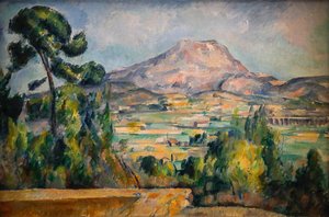 Montaña Sainte-Victoire 1890 (Óleo sobre lienzo)