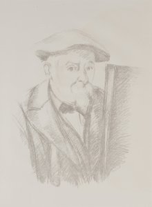Autorretrato ante un caballete