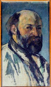 Autorretrato. Pintura de Paul Cézanne (1839-1906) 1877 de Paul Cézanne