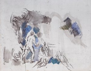 Boceto de bañistas