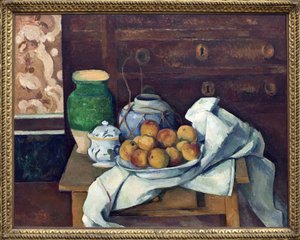 Naturaleza muerta en la cómoda de Paul Cézanne