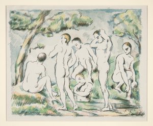 Las bañistas (versión pequeña) de Paul Cézanne