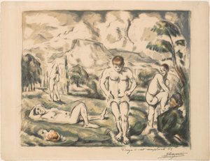 Las grandes bañistas (Les Baigneurs) de Paul Cézanne