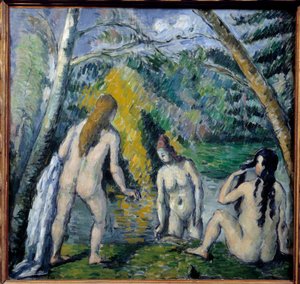 Tres bañistas por Paul Cézanne (1839-1906). 1879 de Paul Cézanne