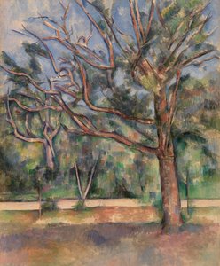 Árboles y camino (Arbres et route) de Paul Cézanne