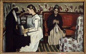 Joven Chica al Piano de Paul Cézanne