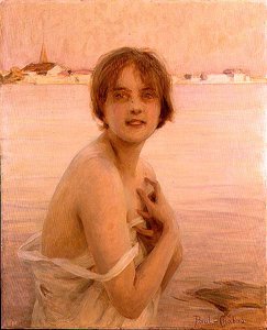 Chica junto al mar