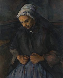 Una anciana con un rosario, c. 1895 de Paul Cézanne