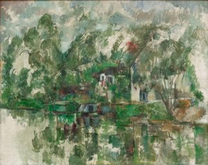 Al borde del agua de Paul Cézanne