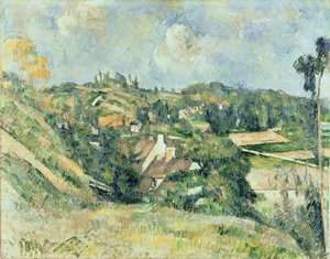 Auvers-sur-Oise, visto desde el Val Harme, 1879-82 de Paul Cézanne