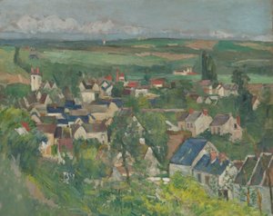 Auvers, Vista panorámica de Paul Cézanne