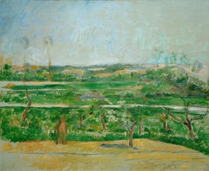 Paisaje en Aix-en-Provence de Paul Cézanne