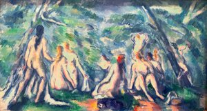 Bañistas de Paul Cézanne
