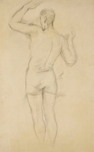 Bañista de pie, c. 1885-88 de Paul Cézanne