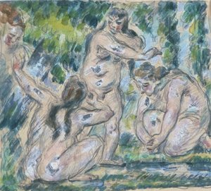 Bañistas de Paul Cézanne