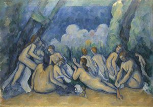 Bañistas Les Grandes Baigneuses, 1894-1905 de Paul Cézanne