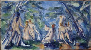 Bañistas de Paul Cézanne