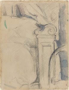 Poste de Cama [verso] de Paul Cézanne