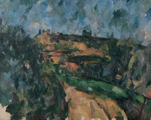 Curva del Camino en la Cima del Chemin des Lauves de Paul Cézanne