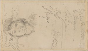 Cézanne - FWN 3005-52b, Según Louis Le Nain, Mujer con bonete, 1884-87 de Paul Cézanne