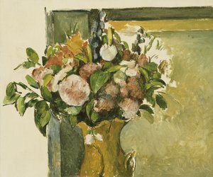 Flores en un jarrón de Paul Cézanne