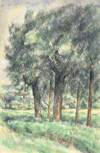 Grupo de Árboles, 1877-80 de Paul Cézanne