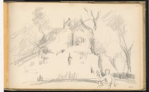 Casa en un parque de Paul Cézanne
